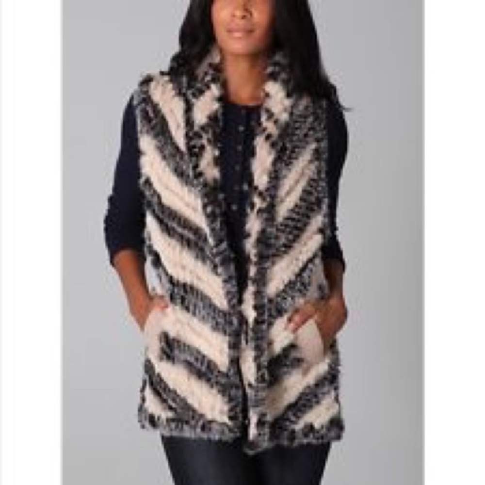 Marc by Marc Jacobs Rabbit Fur Vest